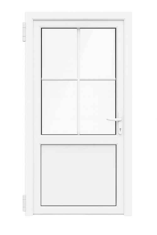 Балконная дверь ПВХ Мelke Evolution 70мм 860x2000 мм (ВxШ) двухкамерный стеклопакет белый/белый